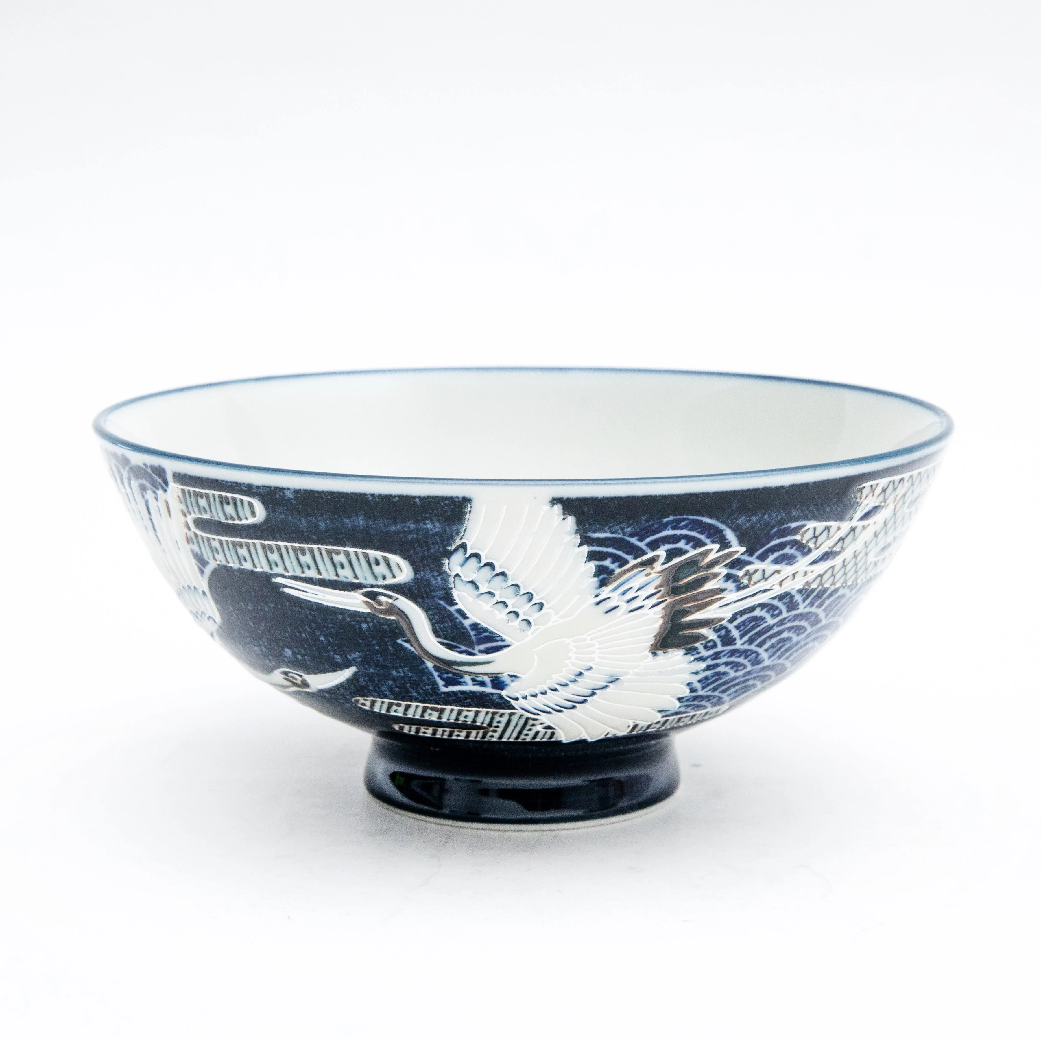 14.2cm Crane Porcelain Rice Bowl  XL - Image 2