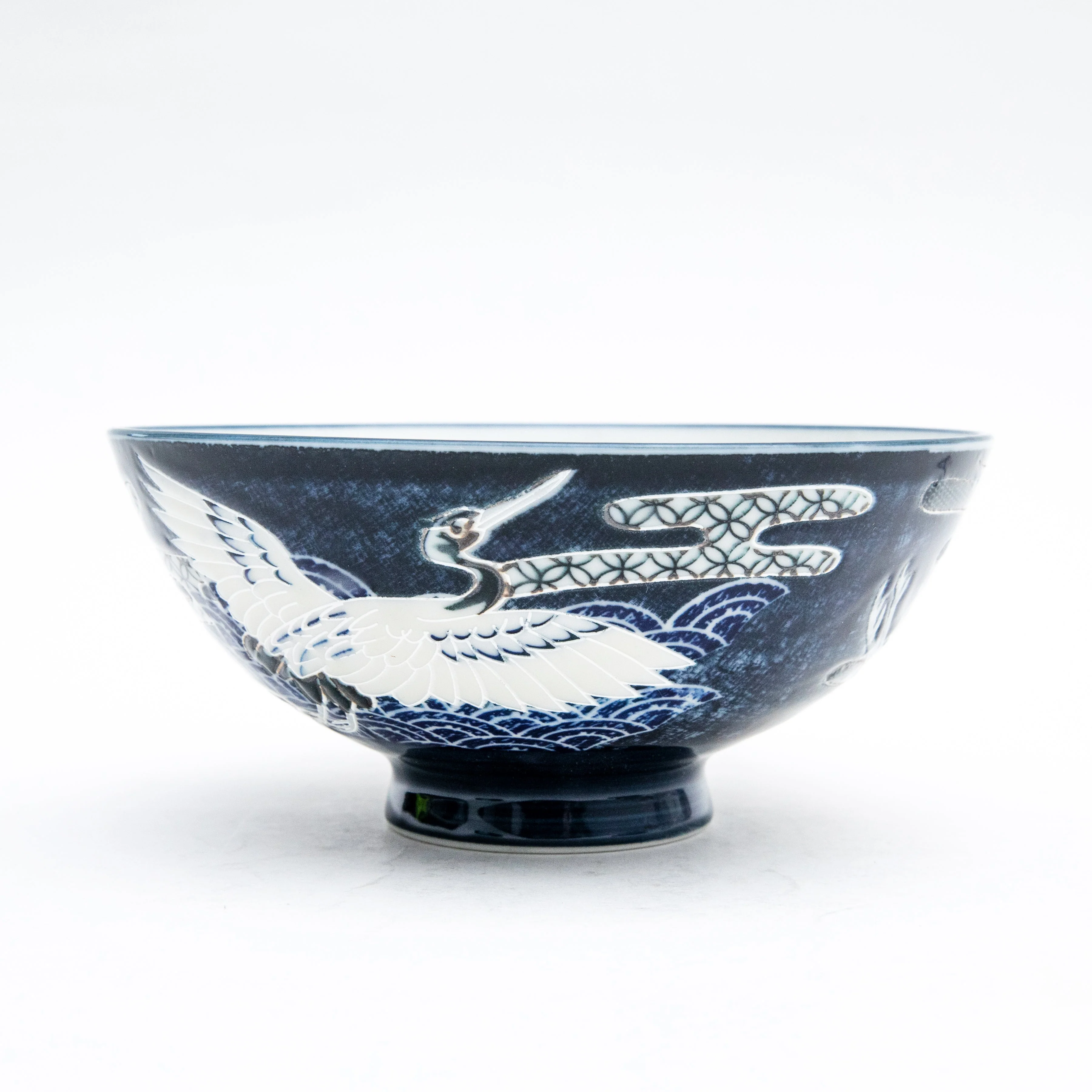 14.2cm Crane Porcelain Rice Bowl  XL - Image 3