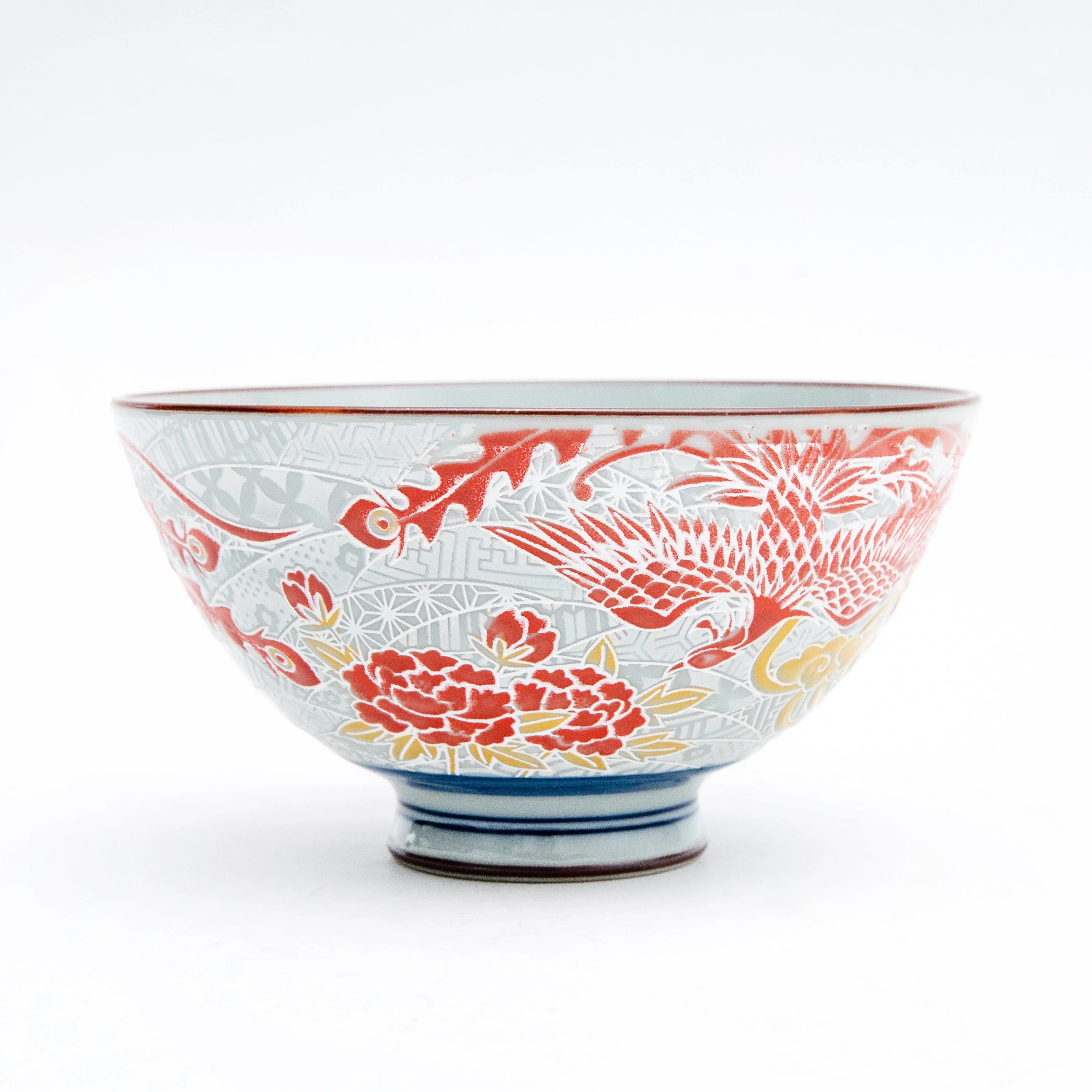 12.2cm Phoenix Porcelain Rice Bowl  L - Image 3