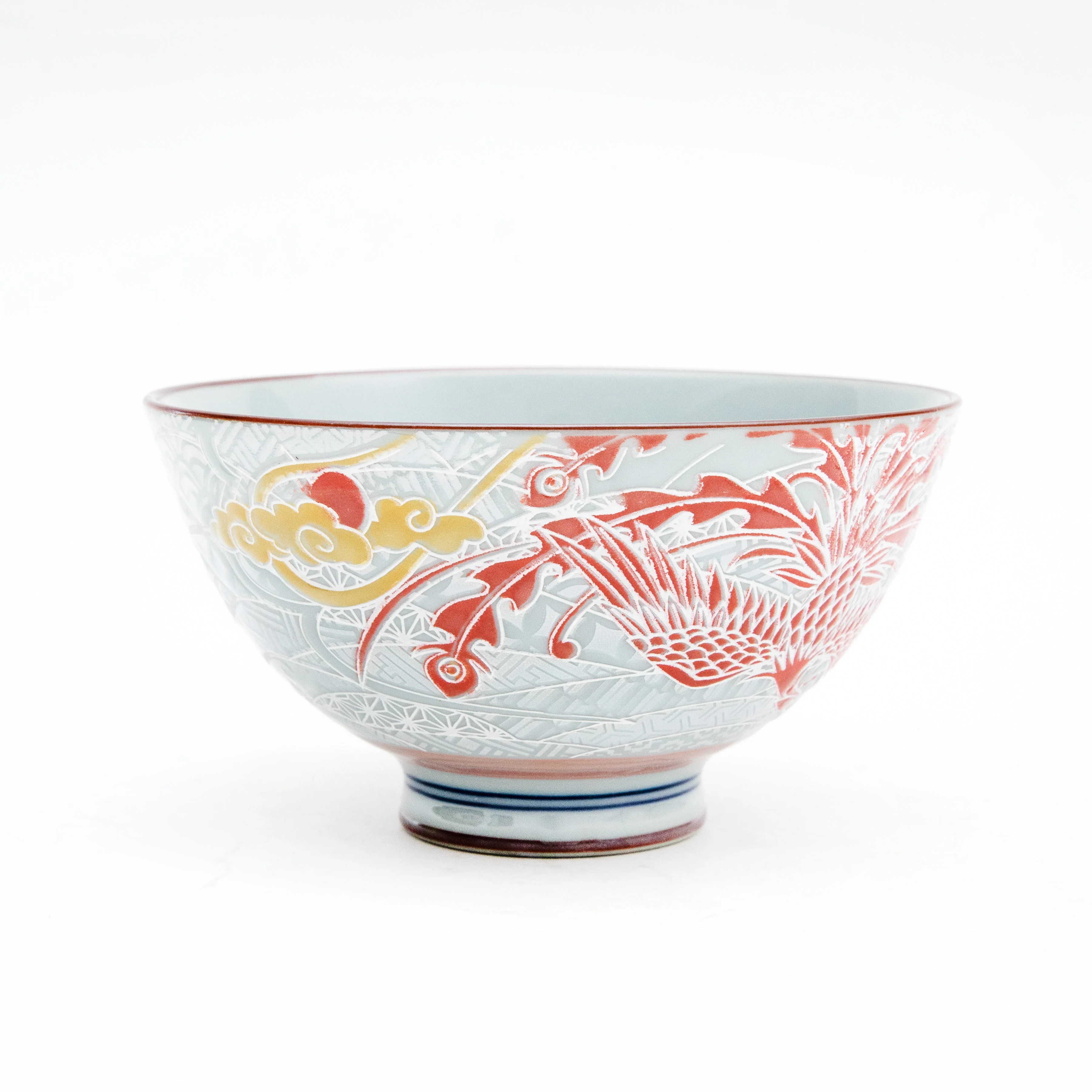 11.4cm Phoenix Porcelain Rice Bowl  M - Image 3