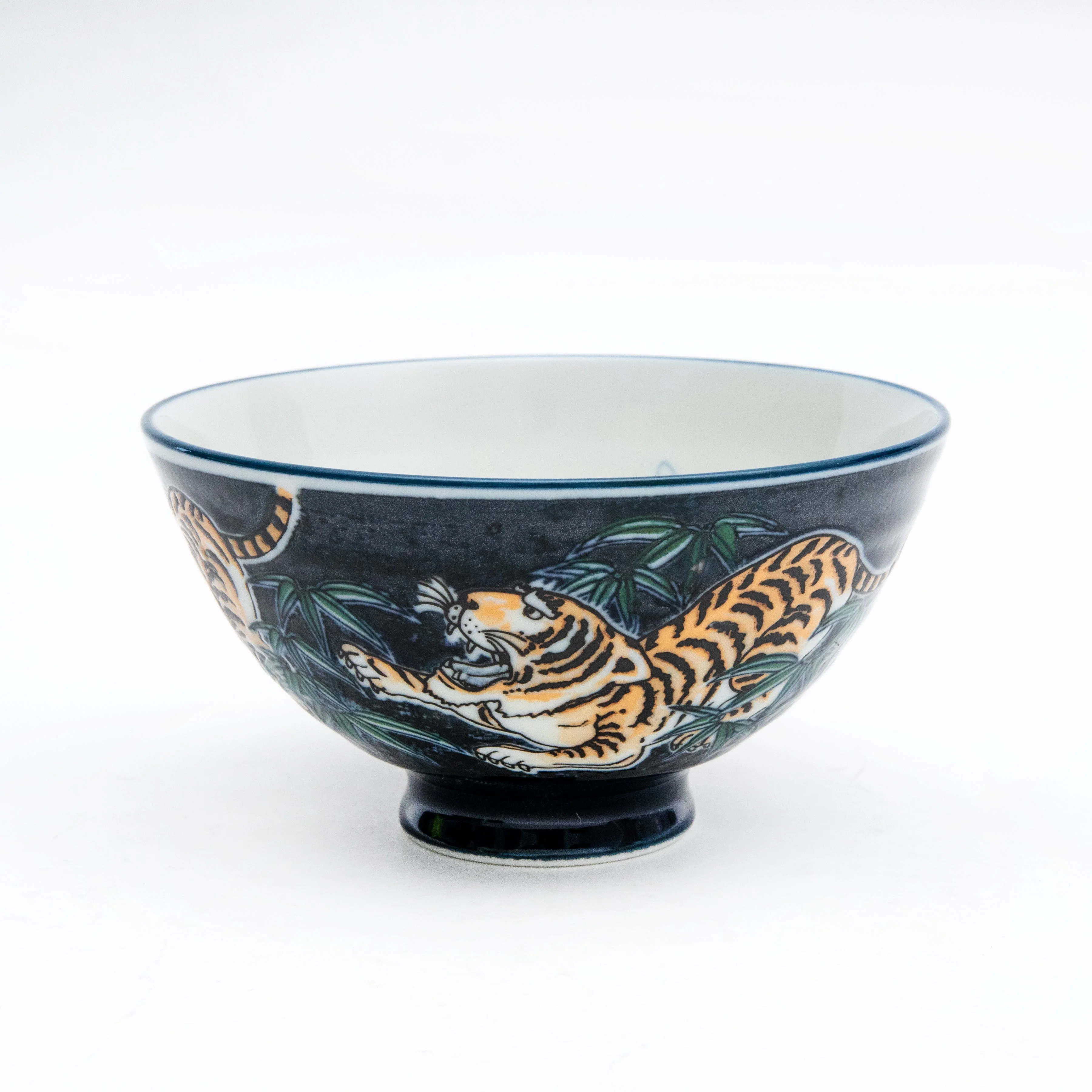 12.2cm Tiger Porcelain Rice Bowl  L - Image 2