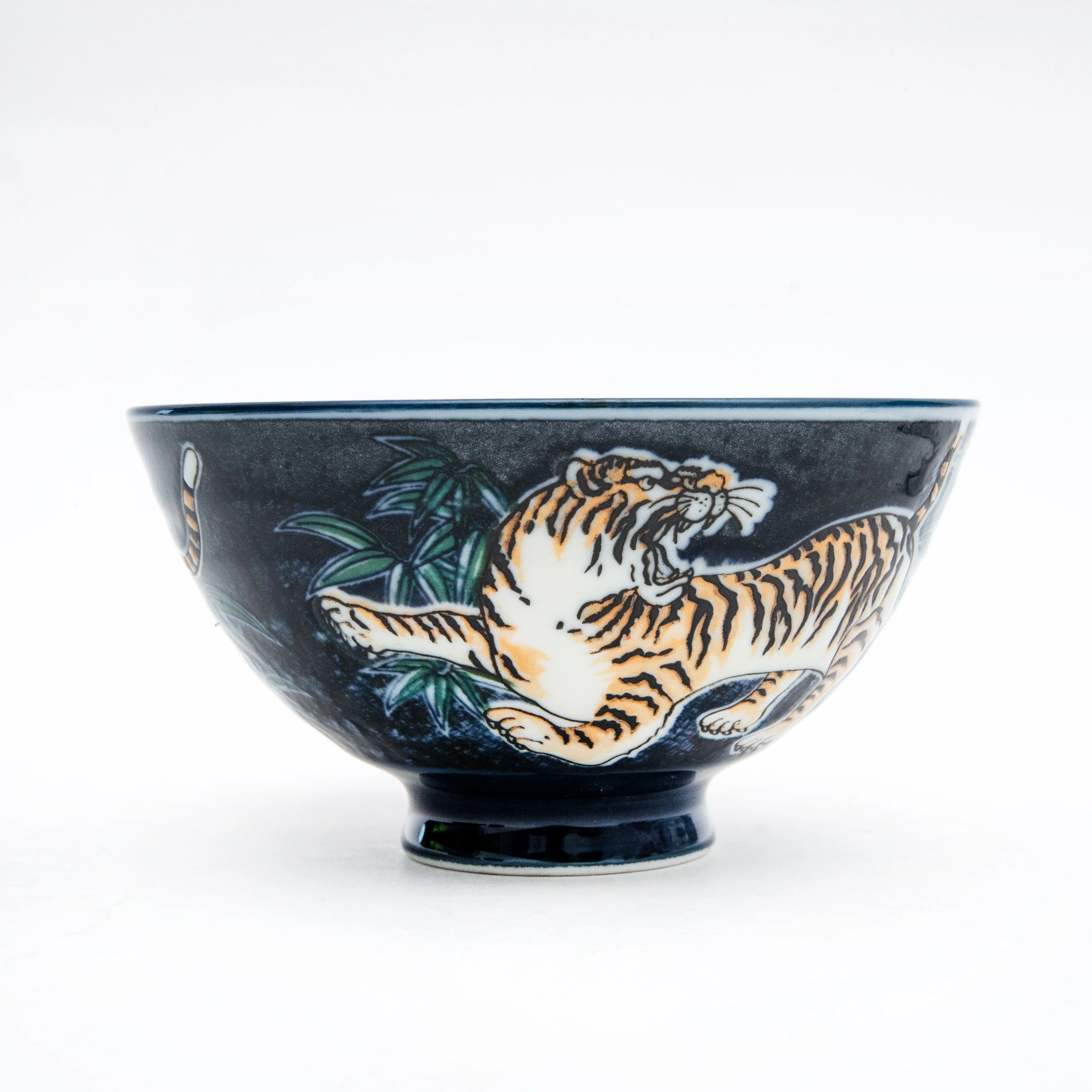 12.2cm Tiger Porcelain Rice Bowl  L - Image 3
