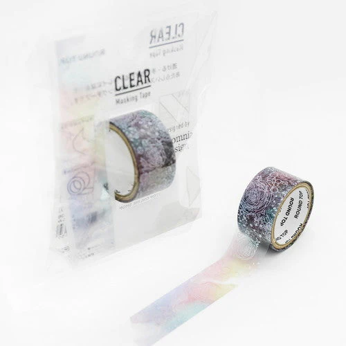 Round Top Washi Masking Tape Clear Washi Masking Tape Flower Decoration - Image 4