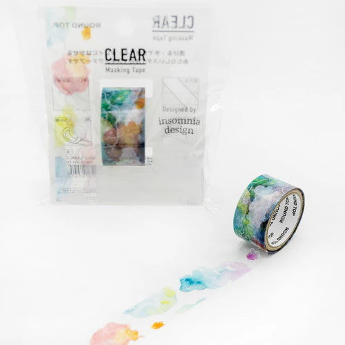 Round Top Washi Masking Tape Clear Washi Masking Tape Flower Decoration - Image 6