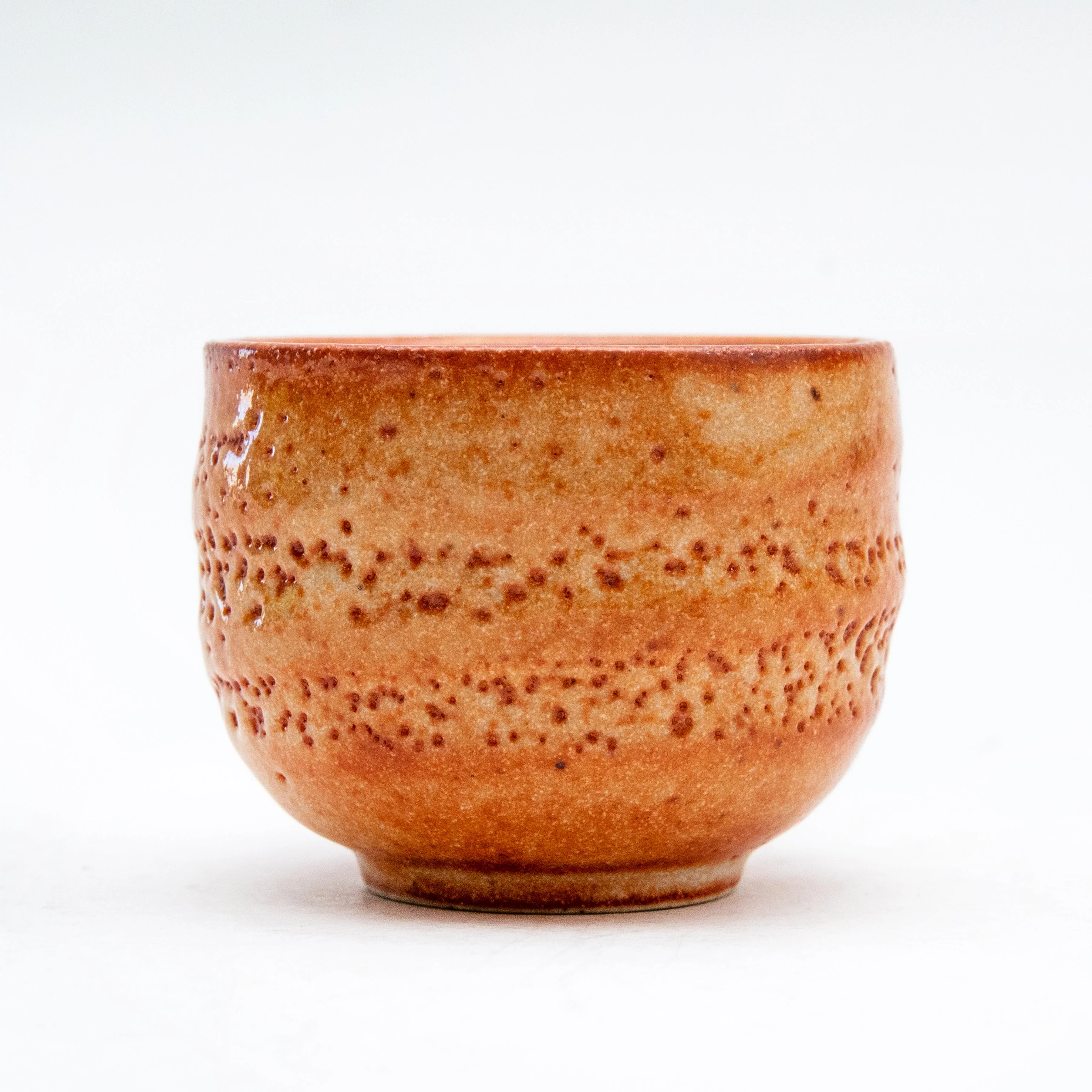 6cm Round Shino Ceramic Sake Cup - Image 2
