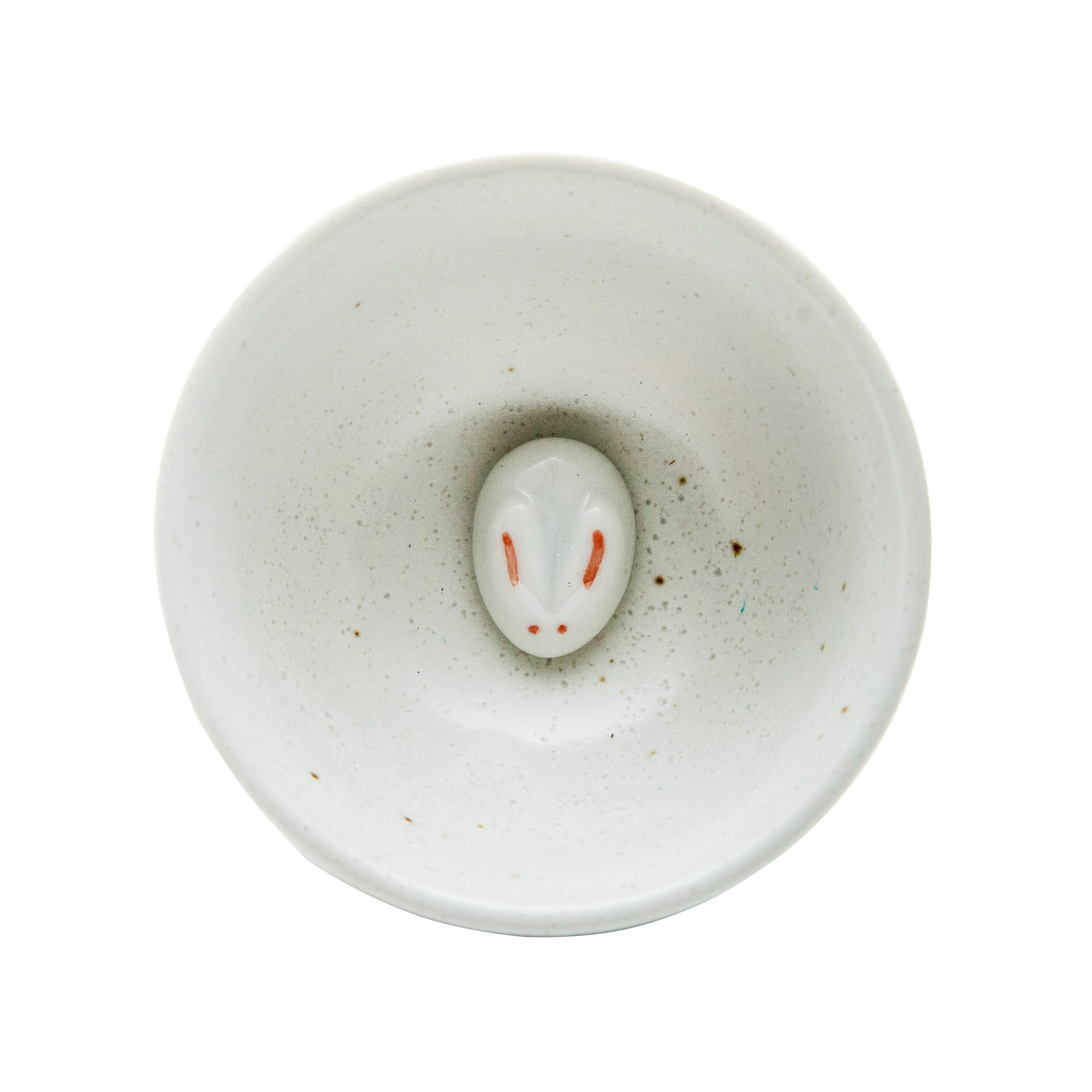 Porcelain Rabbit Sake Cup - Image 3