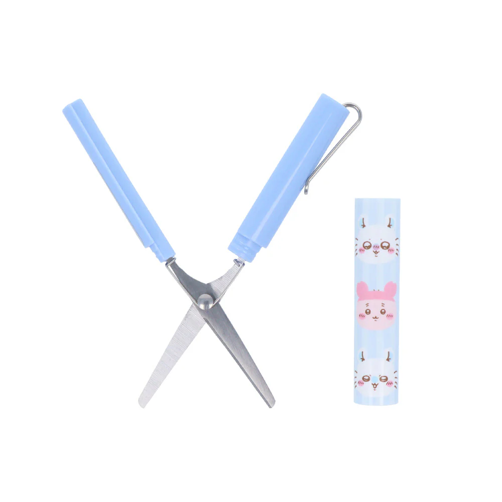 Sun-Star STICKYLE Chiikawa: Momonga & Furuhonya Slide to Use Compact Scissors - Image 4