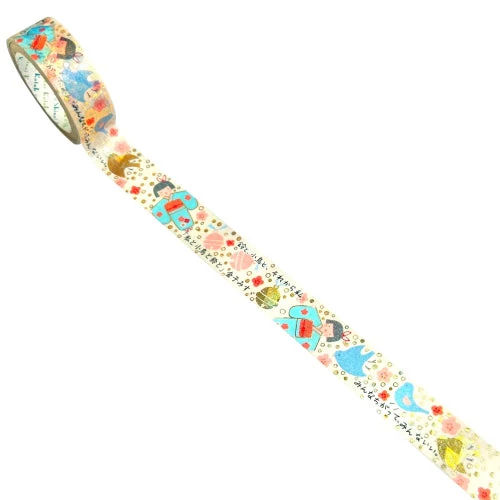 Seal Do Kaneko Misuzu: Watashi to Kotori to Suzu to Washi Masking Tape ks-dt-10179 - Image 2