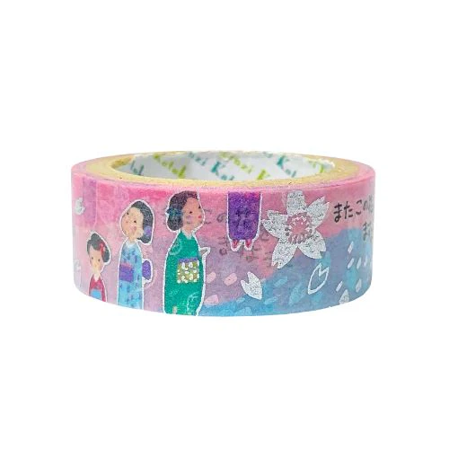 Seal-Do Kirapika Kajii Motojiro: Lemon Washi Masking Tape - Image 3