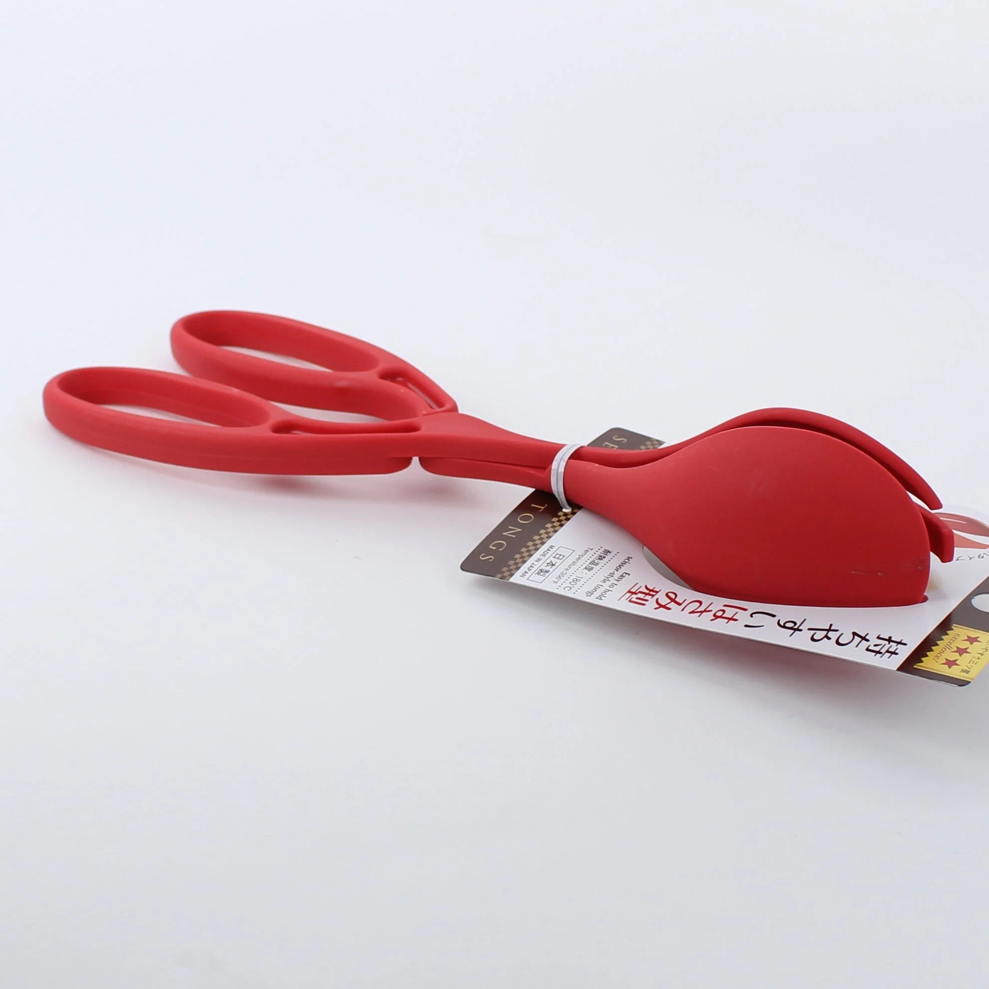 Kokubo Red Scissor-Like Serving Tongs - Image 5