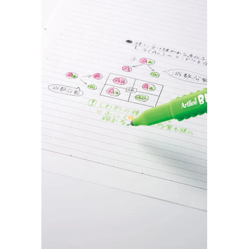 Shachihata Artline Blox Purple 0.4 mm Water-based Ink Highlighter - Image 12