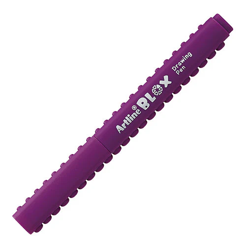 Shachihata Artline Blox Purple 0.4 mm Water-based Ink Highlighter - Image 24