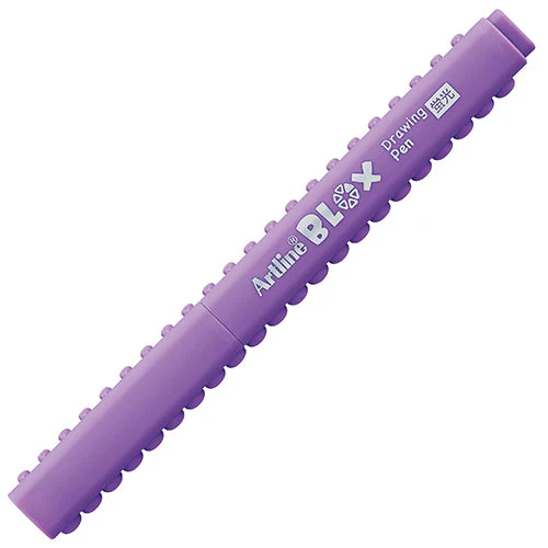 Shachihata Artline Blox Purple 0.4 mm Water-based Ink Highlighter - Image 3