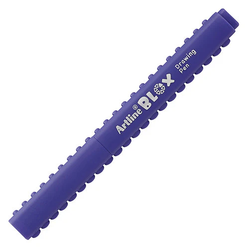 Shachihata Artline Blox Purple 0.4 mm Water-based Ink Highlighter - Image 9