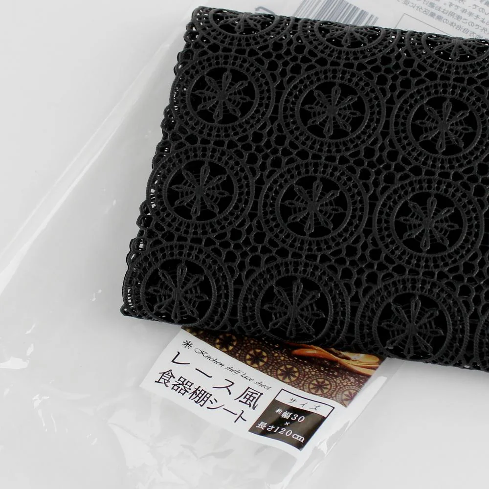 Shelf Liner (PE/Flower Lace/BK/30x120cm) - Image 3