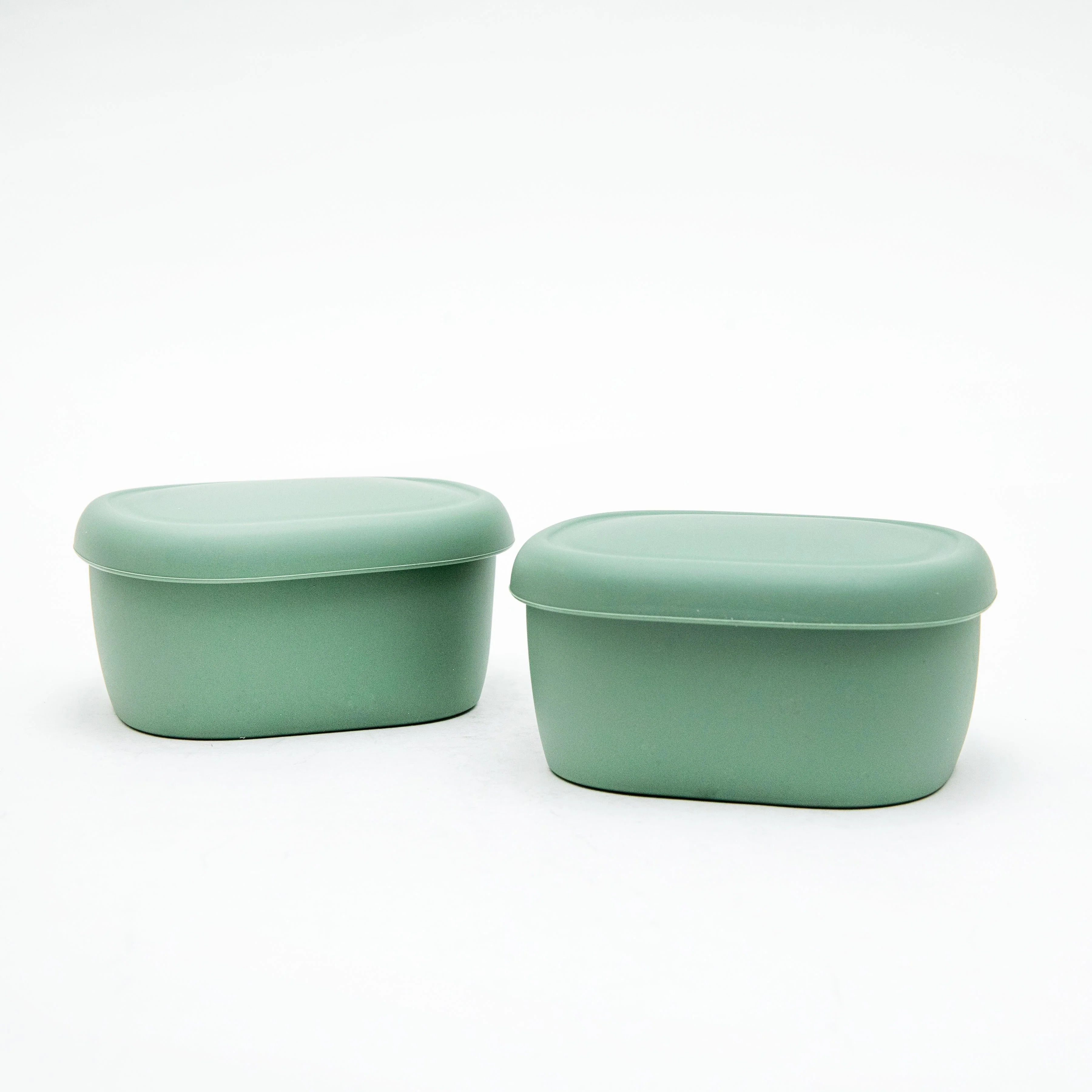 Silipot Silicone Airtight Container S 2P Dark Green - Image 3