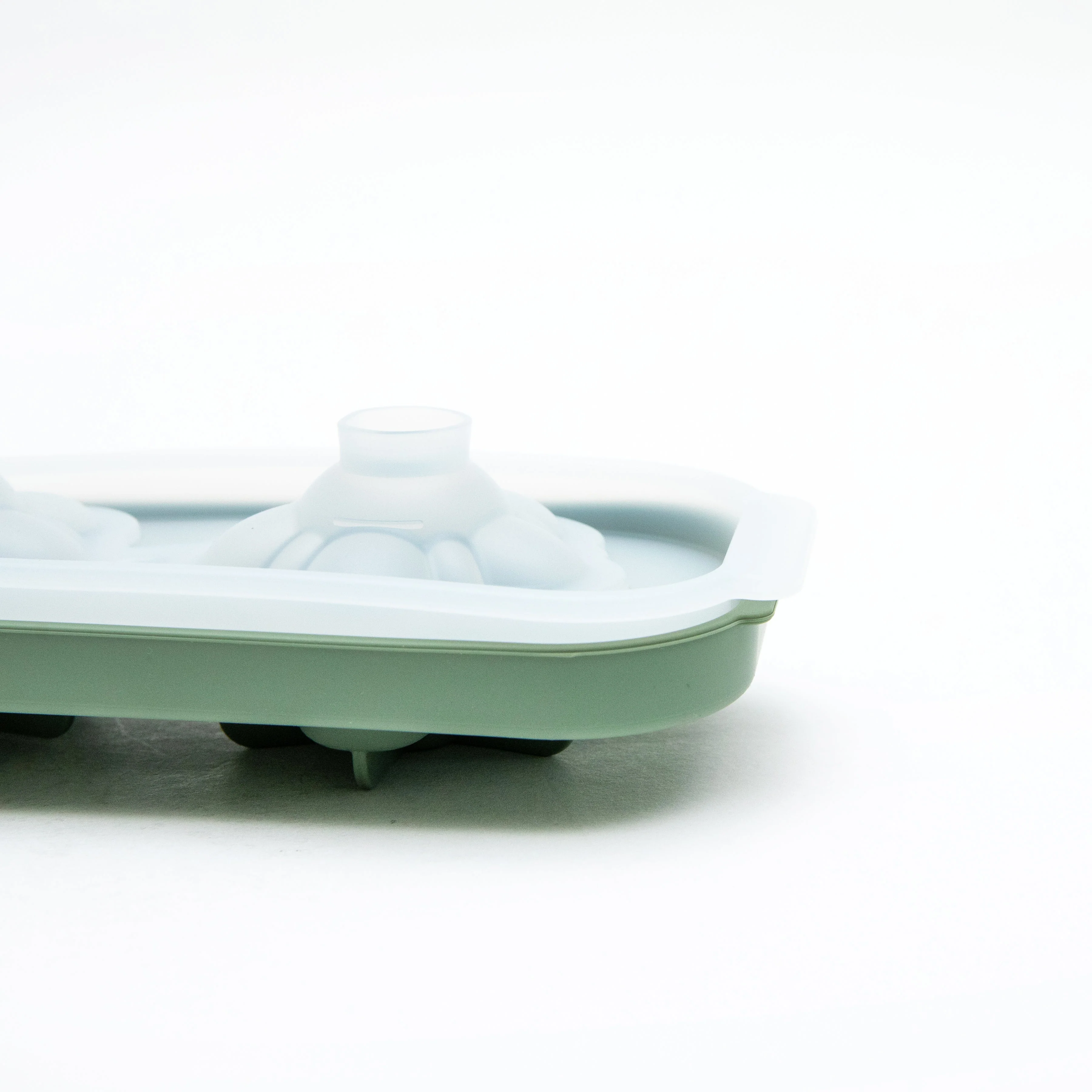 Silipot Silicone Flower Ice Tray Sage Green - Image 4