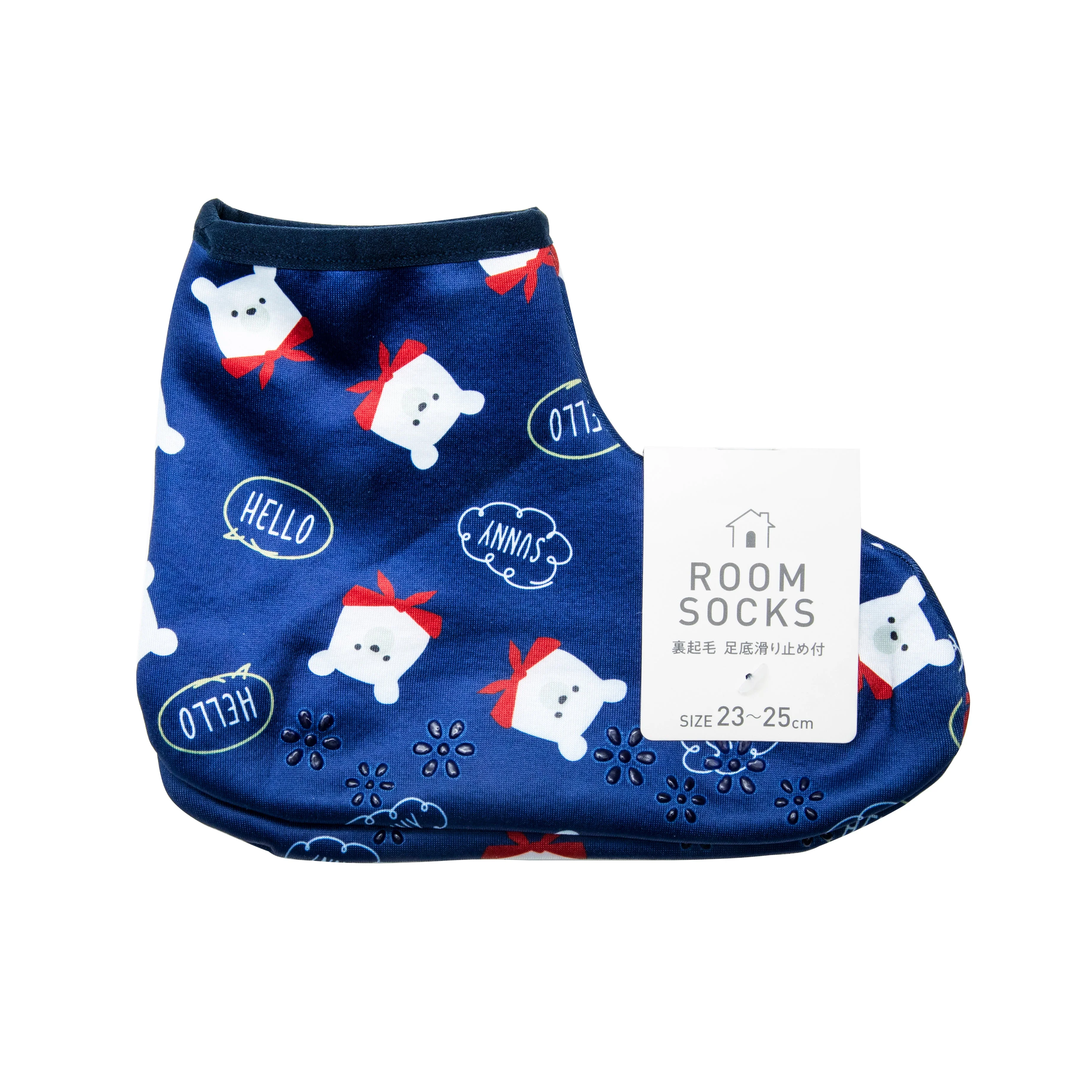 Fleece Lining Long-tailed Tit Room Socks - Image 4