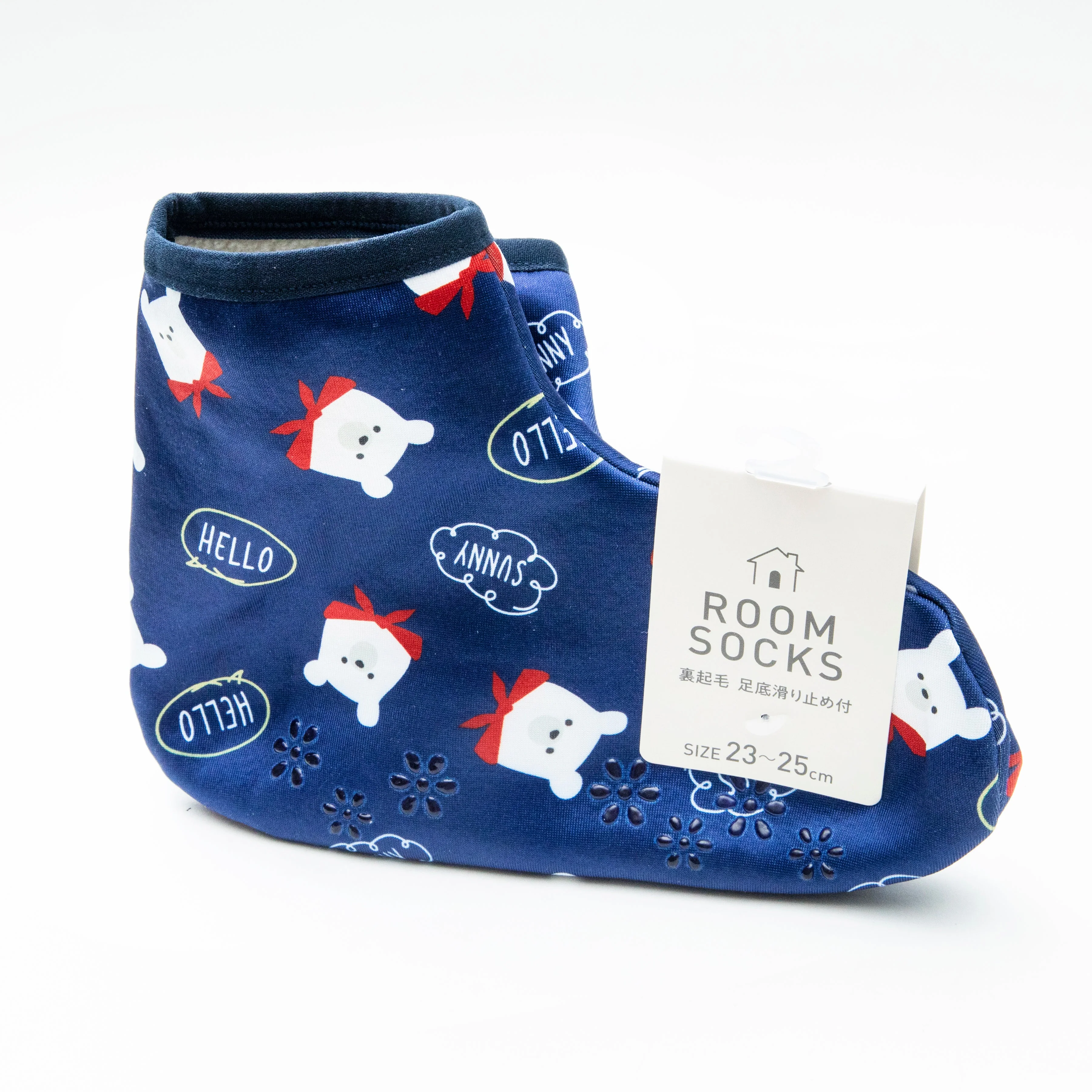 Fleece Lining Long-tailed Tit Room Socks - Image 6