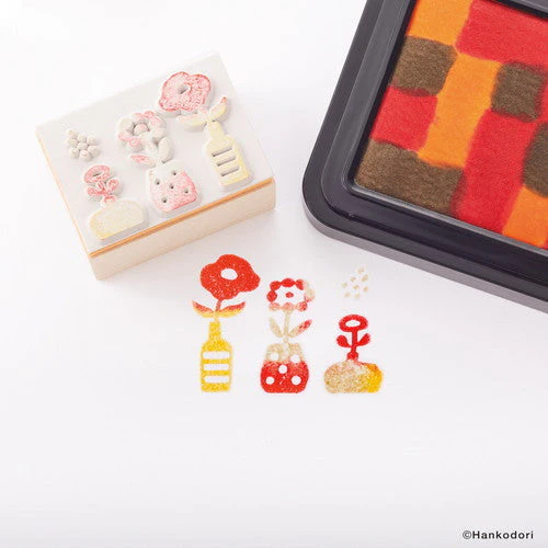 Shachihata Iro-zukuri stamp pad kit (Flower) - Image 3
