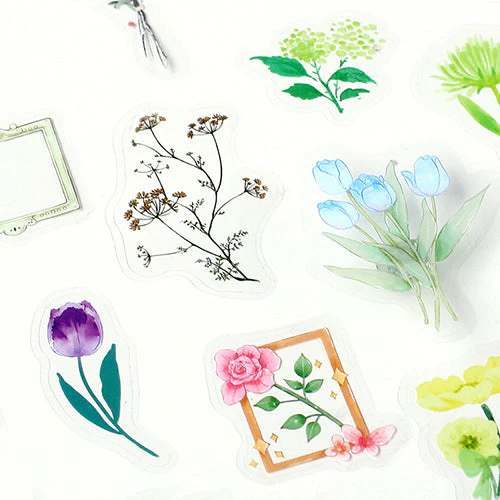 BGM Blooming Flower in a Bottle Sticker Flakes (Dark Green) - Image 3