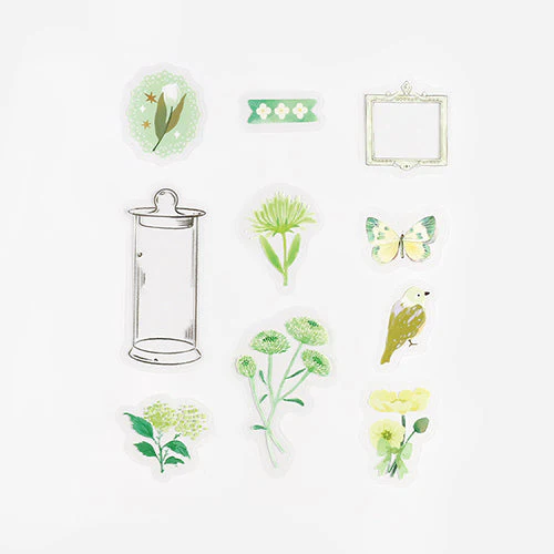 BGM Blooming Flower in a Bottle Sticker Flakes (Light Green) - Image 2