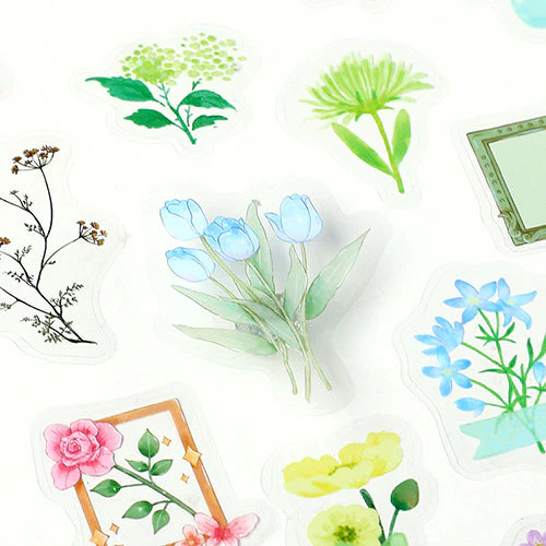 BGM Blooming Flower in a Bottle Sticker Flakes (Light Green) - Image 4