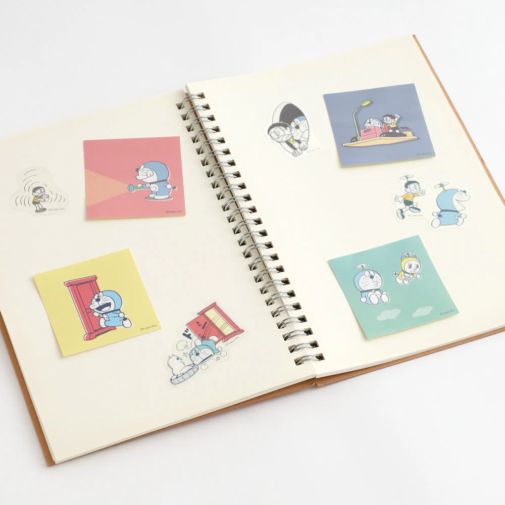 Green Flash Doraemon Sticker Set - Image 4
