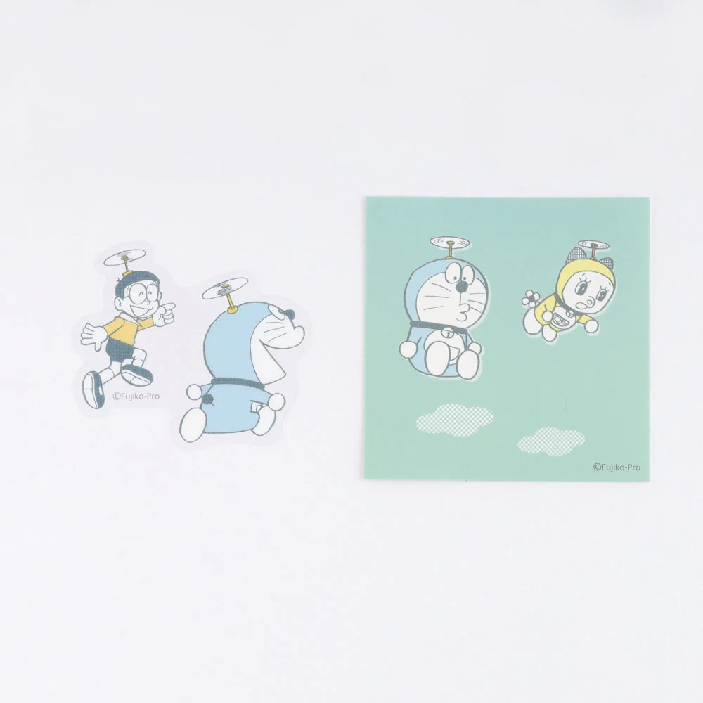 Green Flash Doraemon Sticker Set - Image 9
