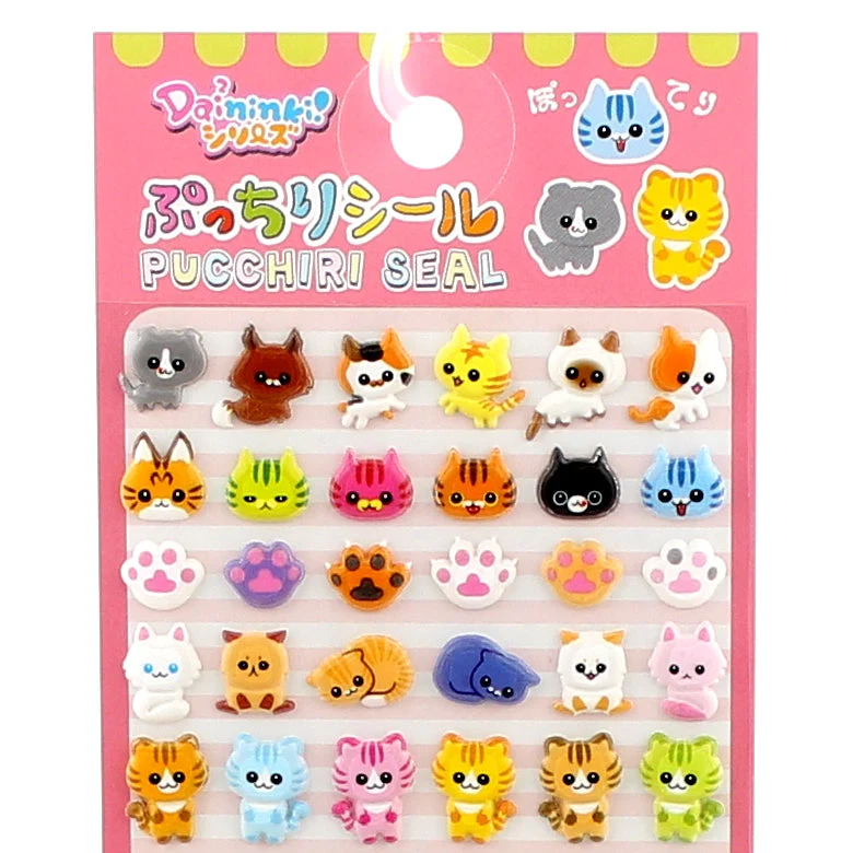 Stickers (Animal/Food/3-Types/14x6cm (1sh)) - Image 2