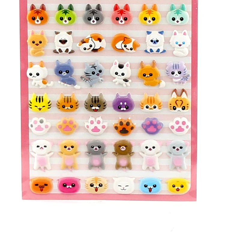 Stickers (Animal/Food/3-Types/14x6cm (1sh)) - Image 3