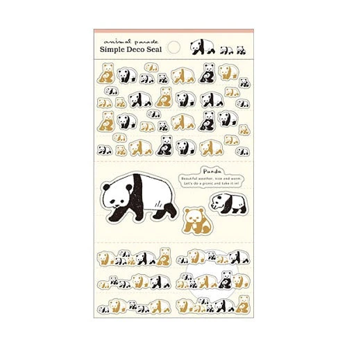 Kitera Shoij Animal Parade Simple Deco Seal Sticker - Image 18