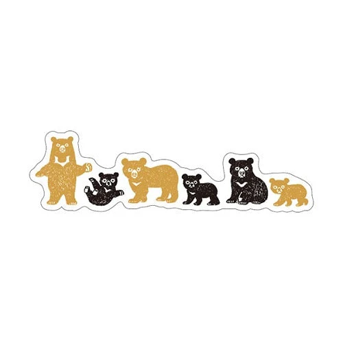 Kitera Shoij Animal Parade Simple Deco Seal Sticker - Image 32