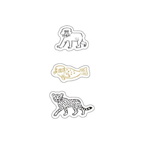 Kitera Shoij Animal Parade Simple Deco Seal Sticker - Image 34