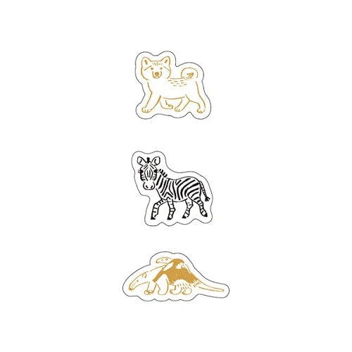 Kitera Shoij Animal Parade Simple Deco Seal Sticker - Image 35