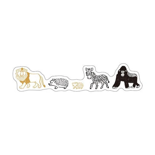 Kitera Shoij Animal Parade Simple Deco Seal Sticker - Image 36