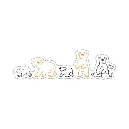 Kitera Shoij Animal Parade Simple Deco Seal Sticker - Image 4