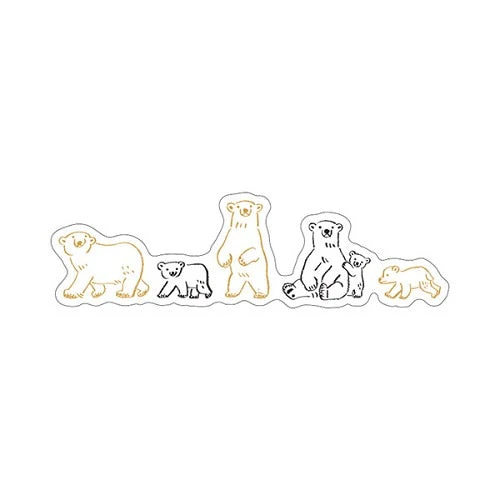 Kitera Shoij Animal Parade Simple Deco Seal Sticker - Image 5
