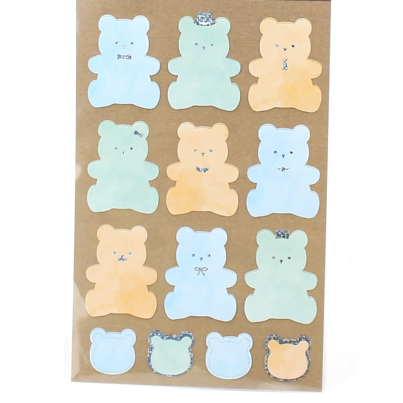 Amifa Stickers (Paper/Message/Bear/Shiny/Holographic/W13xH20cm (2 Sheets)) - Image 3