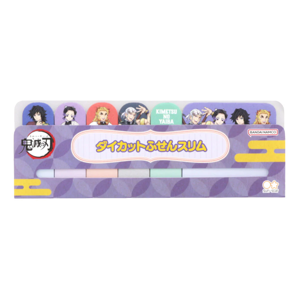 Sun-Star Demon Slayer Die-Cut Slim Sticky Notes 90 Sheets - Image 6