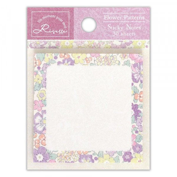 NB Risette Flower Patterns Sticky Notes (30 Sheets) - Image 7