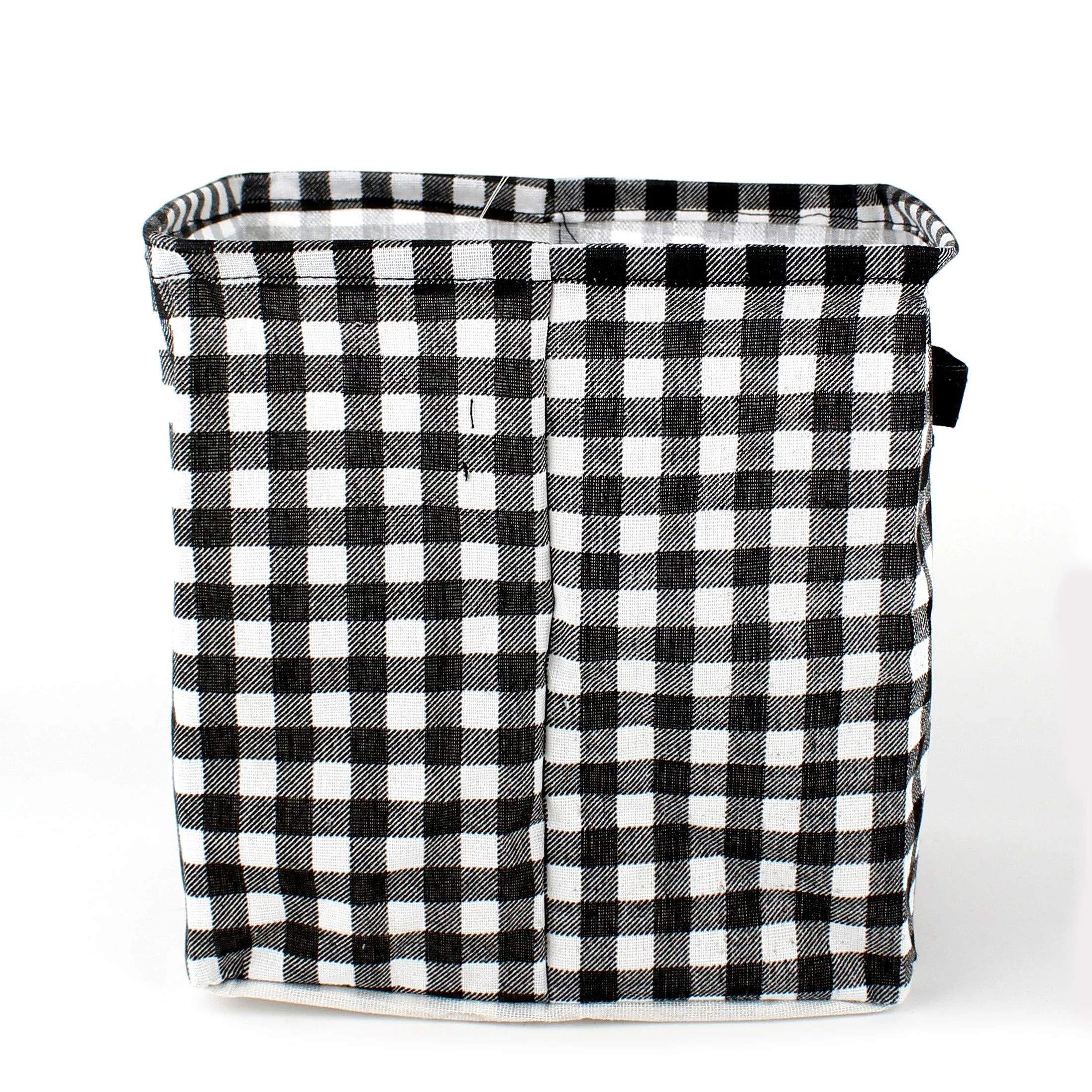 Checkered Foldable Tall Storage Bag - Image 2