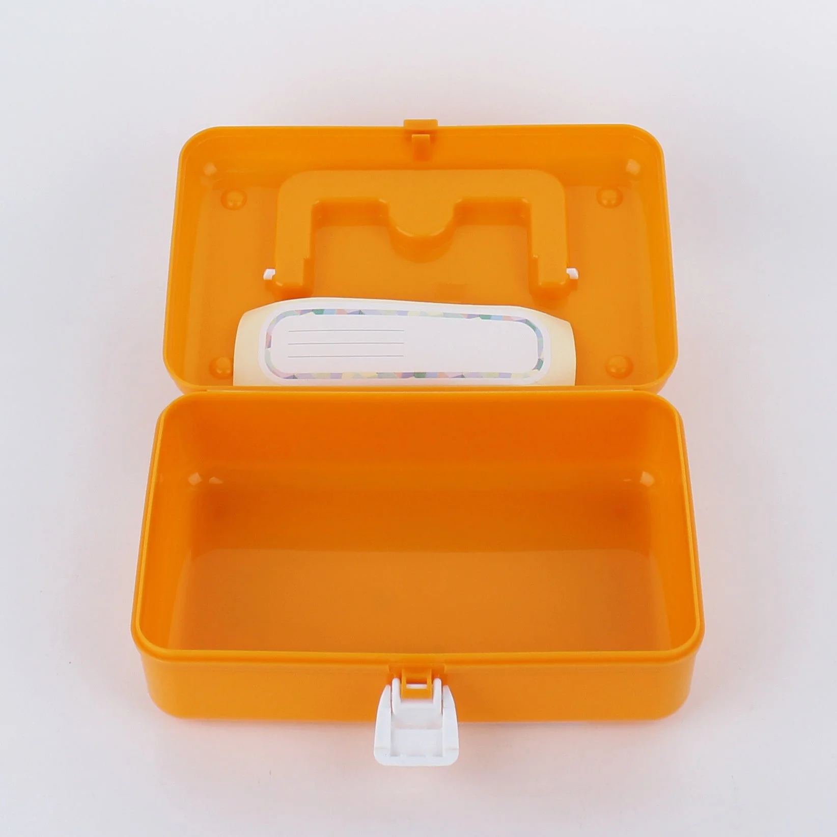 Kokubo Stackable Storage Box with Lid (Orange) - Image 2