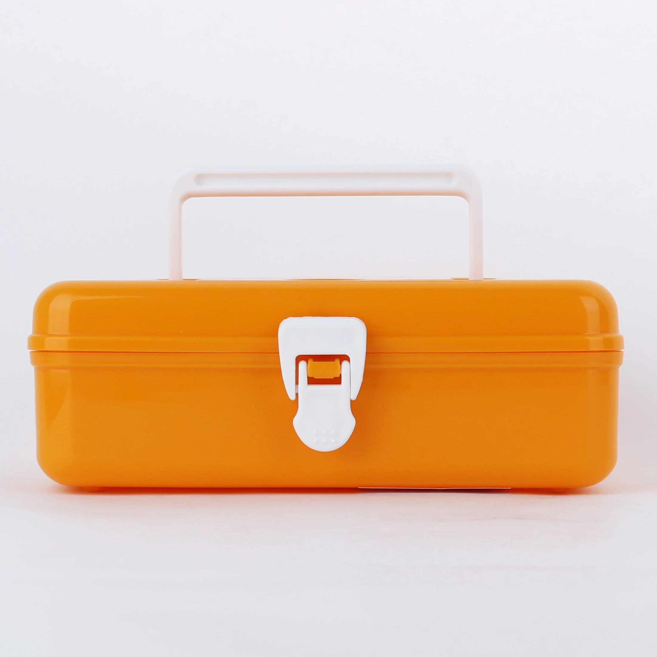Kokubo Stackable Storage Box with Lid (Orange) - Image 3