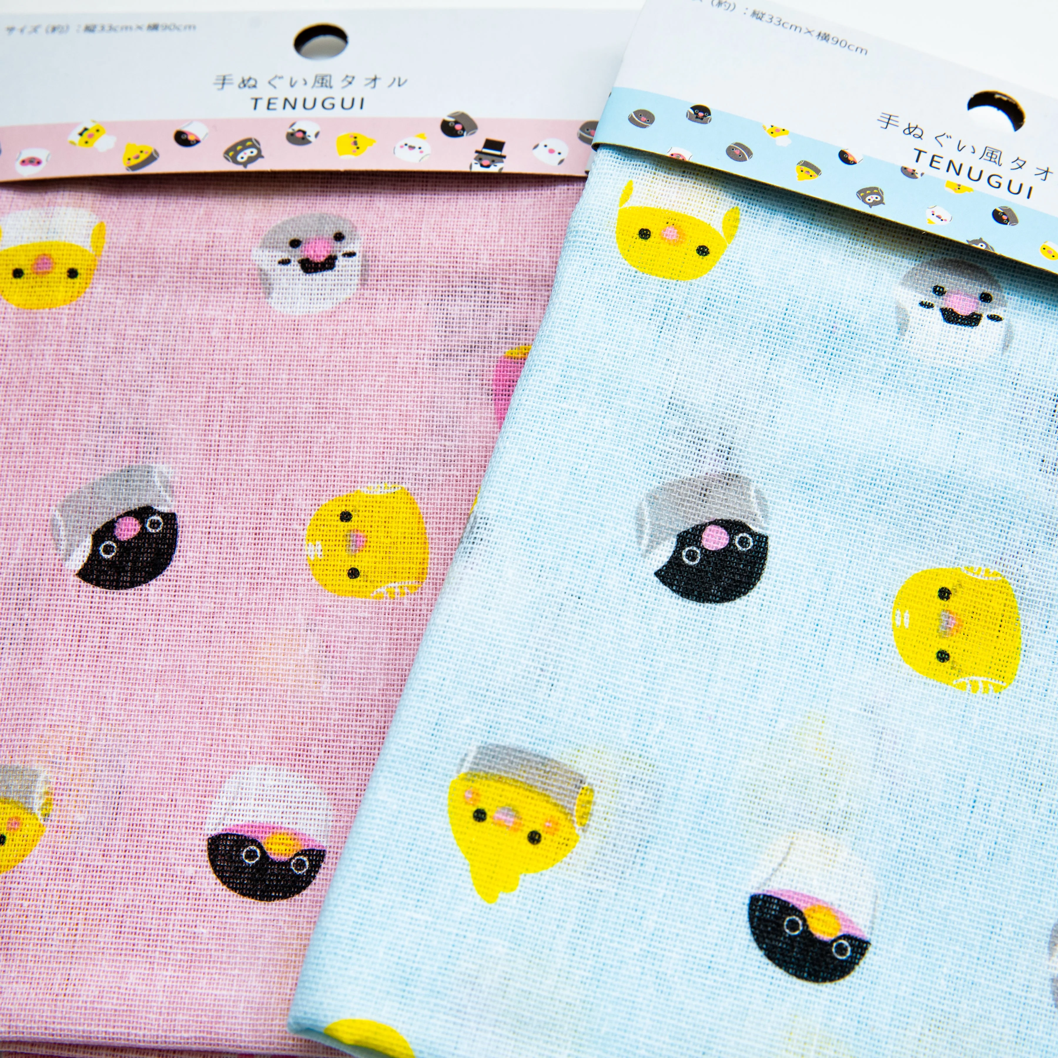 Round Birds Tenugui Towel - Image 2