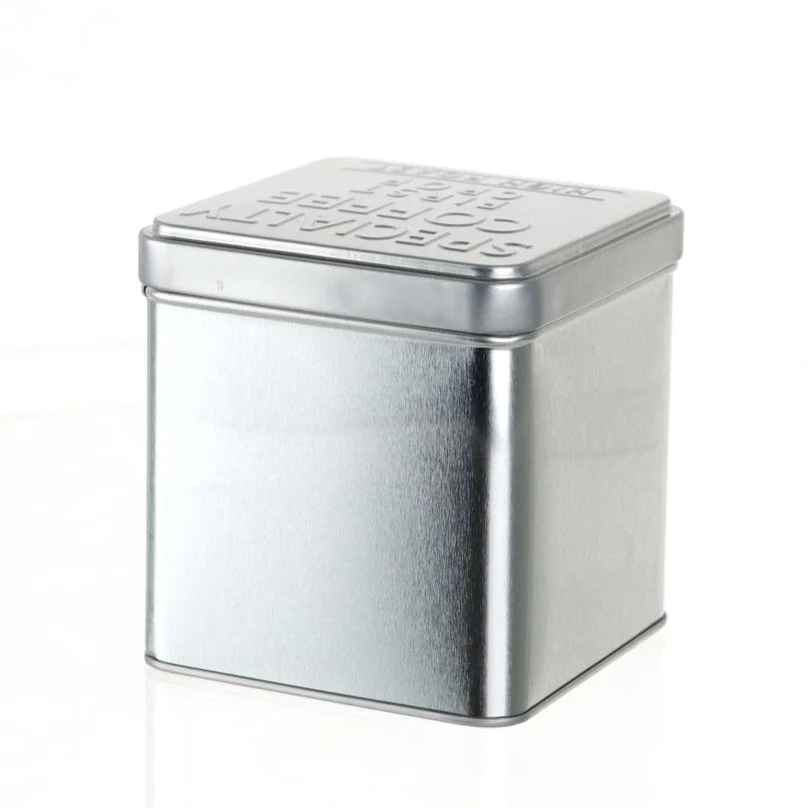 Stainless Steel Square Coffee Beans Tin Canister (740mL) - Image 3