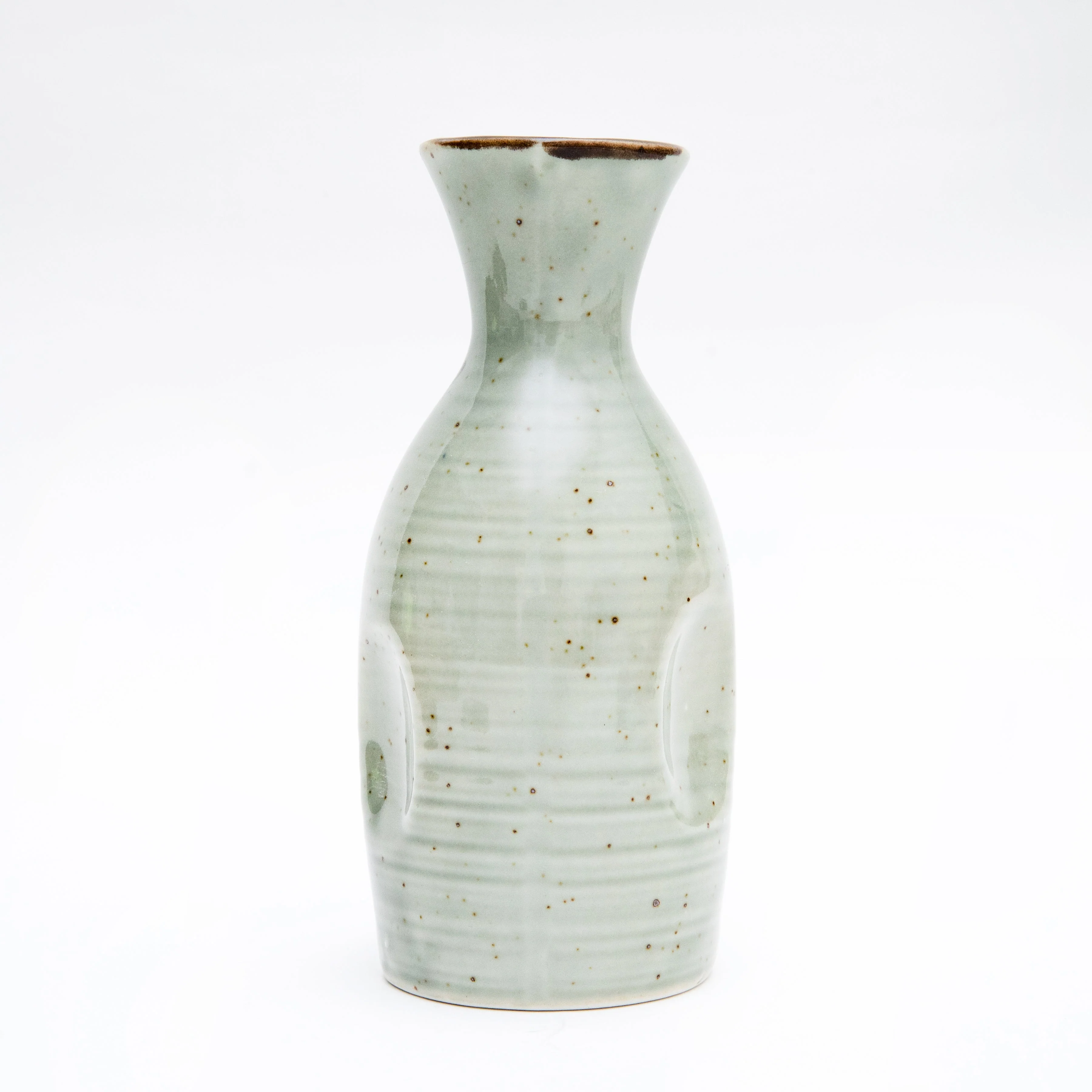 7cm Plum Flower Masuko Porcelain Tokkuri Sake Bottle  250ml - Image 3