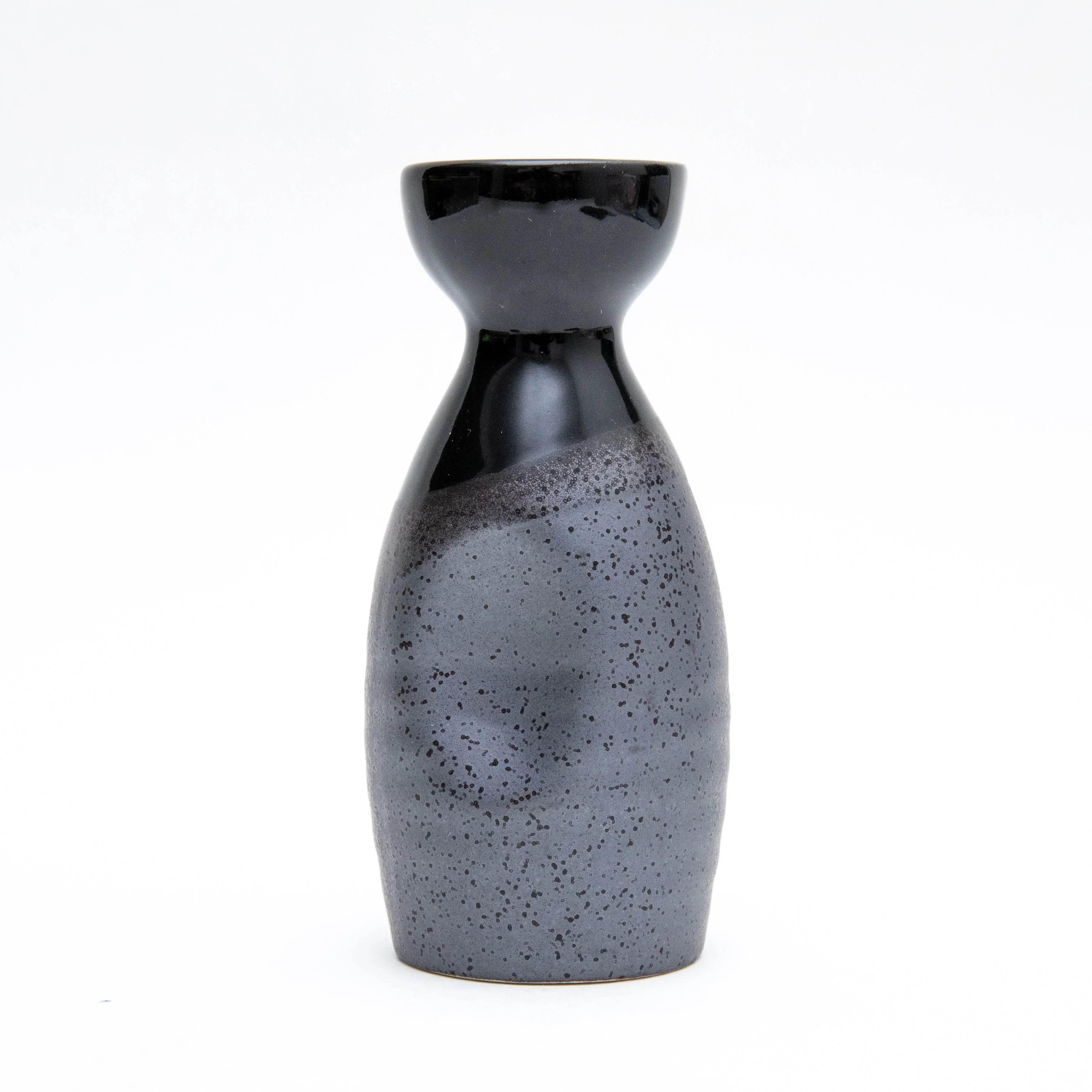 6cm Half Tenmoku Porcelain Tokkuri Sake Bottle  140ml - Image 3