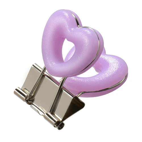 Velos Binder Clip Heart Clip Mini Blue - Image 11