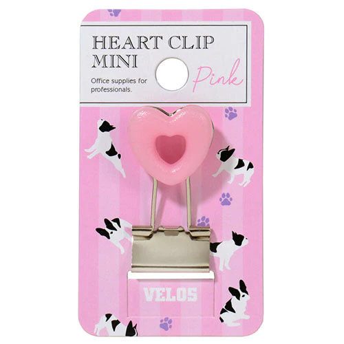Velos Binder Clip Heart Clip Mini Blue - Image 7